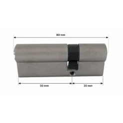 Cilindro Europeo 80 mm 50/30 con 5 Chiavi e Chiave Cantiere