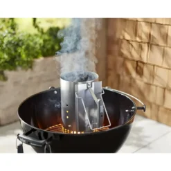Ciminiera per Barbecue Weber Accendi Fuoco Carbonella 32x20x32 cm