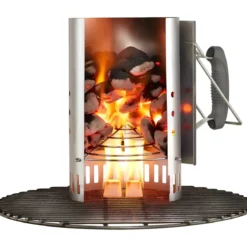 Ciminiera per Barbecue Weber Accendi Fuoco Carbonella 32x20x32 cm