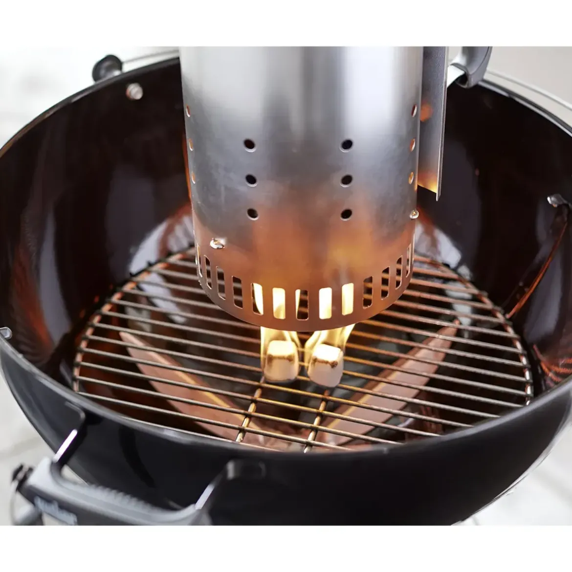 Ciminiera per Barbecue Weber Accendi Fuoco Carbonella 32x20x32 cm