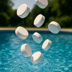 Cloro Pastiglie 200 g Trattamento Lento per Piscina Formato da 5 kg
