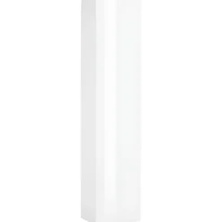 Colonna Armadio Multiuso Bianco Lucido 4 Ripiani 40x30x180 cm Moderno