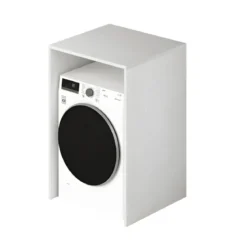 Colonna Copri Lavatrice Asciugatrice Salvaspazio 71x65x210 cm Bianco Frassinato