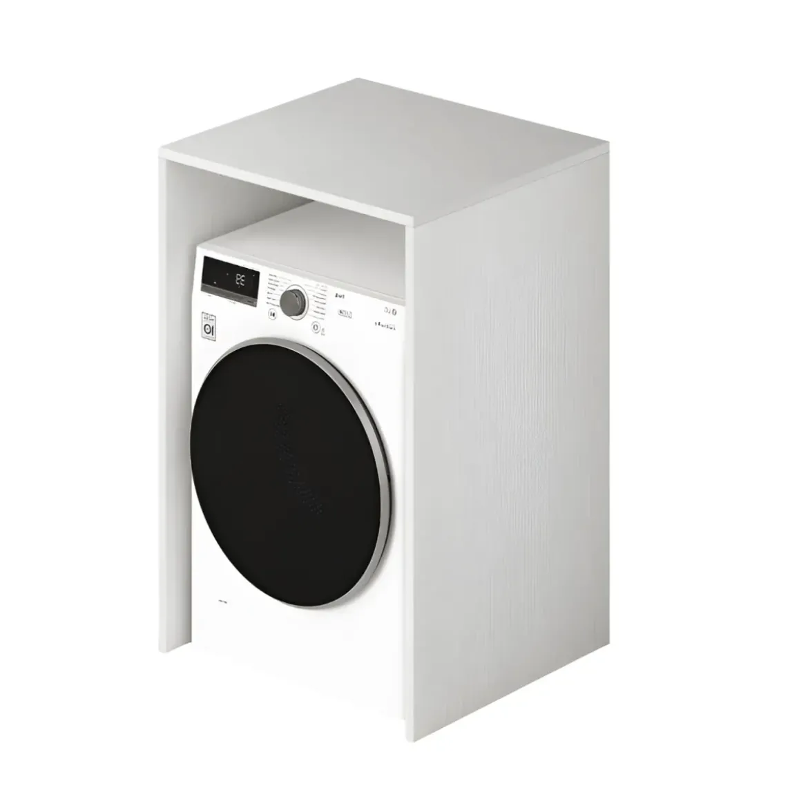 Colonna Copri Lavatrice Asciugatrice Salvaspazio 71x65x210 cm Bianco Frassinato