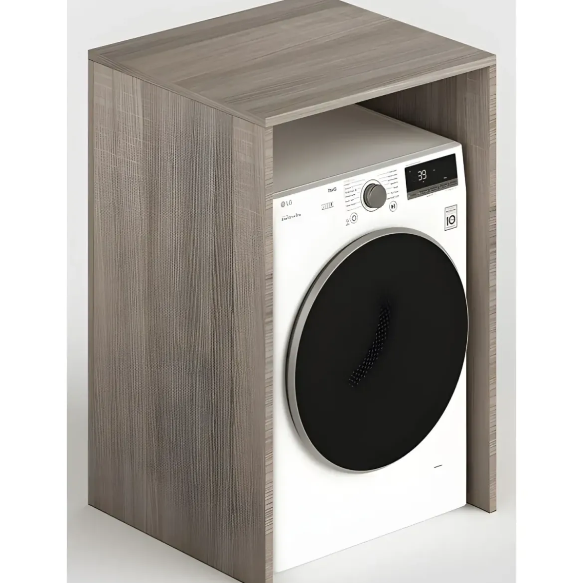 Colonna Copri Lavatrice Asciugatrice Salvaspazio 71x65x210 cm Legno Olmo