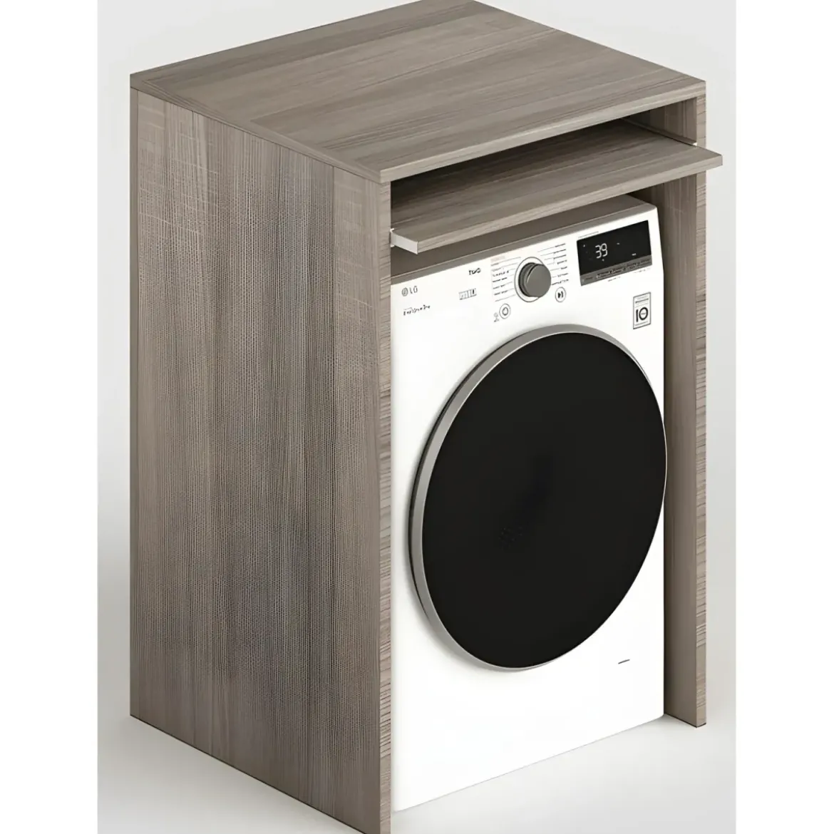 Colonna Copri Lavatrice Asciugatrice Salvaspazio 71x65x210 cm Legno Olmo