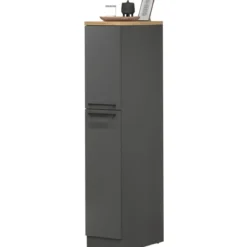 Colonna Portaspezie Antracite Rovere 2 Cassetti Soft Close in Legno