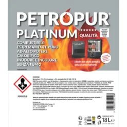 Combustibile Liquido Puro 18L 2 Taniche Riciclabile per Stufe Portatili