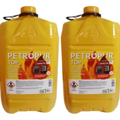 Combustibile Liquido 2 Taniche Riciclabile 18L per Stufa Senza Fumo