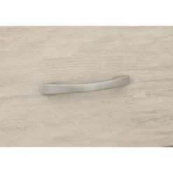 Comodino 2 Cassetti Rovere Chiaro Bianco Ges Camera da Letto Moderno