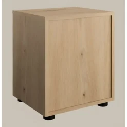 Comodino 1 Cassetto Rovere Artisan per Camera da Letto con Vano