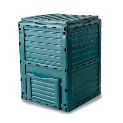 Compostiera da Giardino Foglie in Plastica Bio Compost Bidone Compostaggio Eco