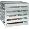 Compostiera da Giardino 704L in Acciaio Zincato 91x91x85cm