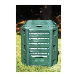 Compostiera da Giardino Verde in Plastica Bio Compost Bidone Compostaggio Eco