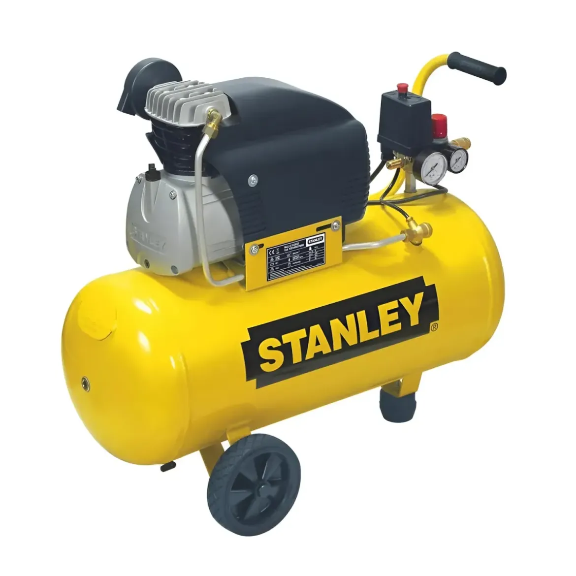 Compressore Aria 50 litri Stanley 1500W Motore Monofase 2 Hp