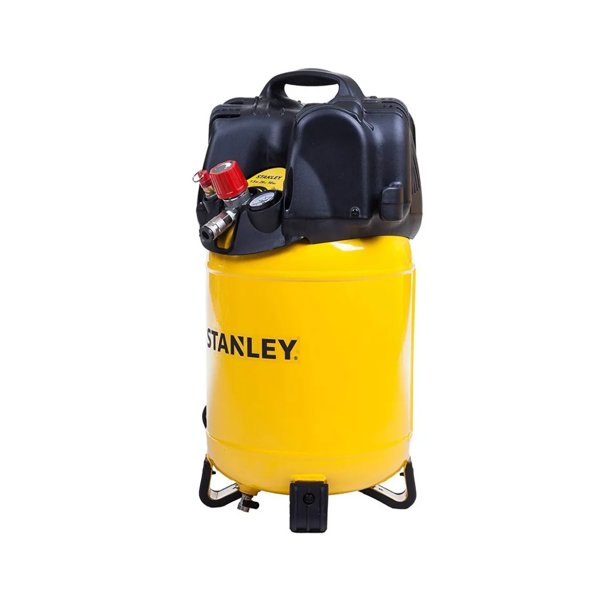 Compressore Aria Stanley 24 Lt Litri Verticale Compatto Elettrico Ruote Valvola