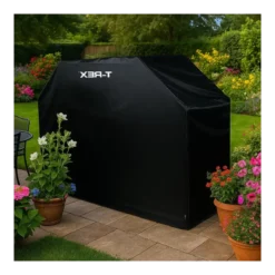 Copertura Barbecue Nero Traspirante Idrorepellente 142x43x120 cm