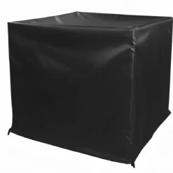Copertura Impermeabile per Condizionatore 77x26 h 55 cm Poliestere Nero