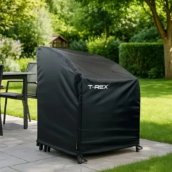 Copertura Impermeabile per Sedie 66x66 h 84/109 cm Poliestere Nero