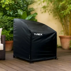Copertura Poltrona 89x76 h 82/107 cm Poliestere Nero Impermeabile