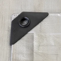 Copertura Telo Rinforzato Occhiellato Grigio 6x10m 200g/m2 Lavabile