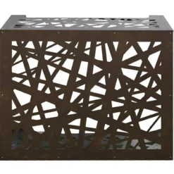 Copri Condizionatore da Esterno Decorazione Alluminio Bronzo 86x44x68