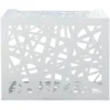 Copri Condizionatore da Esterno Decorazione Alluminio Bianco 86x44x68