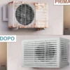Copri Condizionatore da Esterno Alluminio Bianco 86x44x68 Resistente