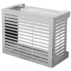 Copri Condizionatore da Esterno Alluminio Bianco 86x44x68 Resistente