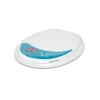 Copri Water Sedile Wc in Resina Universale Bianco Cerniere Tavoletta Plastica