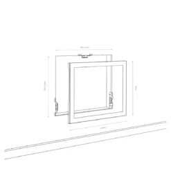 Cornice da Incasso a Parete per Inserto Elettrico Camino Tagu