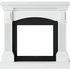 Cornice Decorativa Camino Finto Tagu Magna Bianco in Legno MDF Caminetto