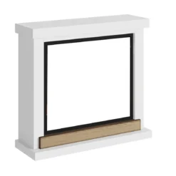 Cornice per Caminetto Elettrico Bianco Tagu Hagen Camino in Legno MDF