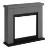 Cornice per Camino Elettrico Tagu Frode Grigia in Legno MDF Caminetto