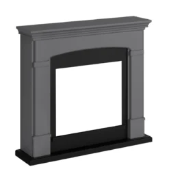 Cornice per Camino Elettrico Tagu Helmi Grigio in Legno MDF Caminetto