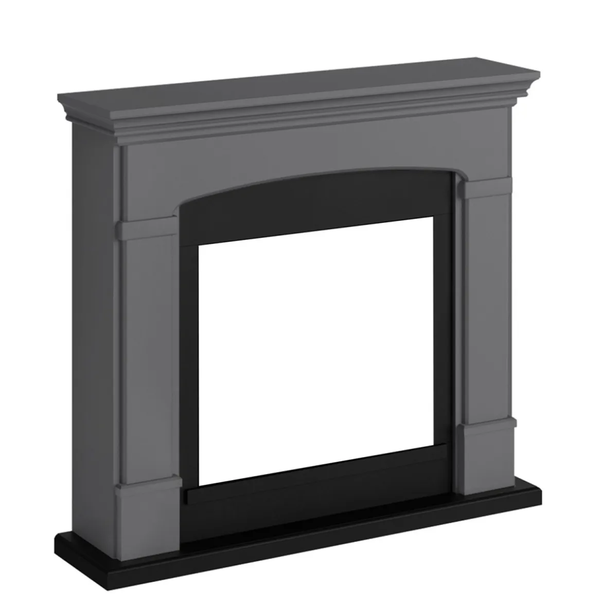 Cornice per Camino Elettrico Tagu Helmi Grigio in Legno MDF Caminetto