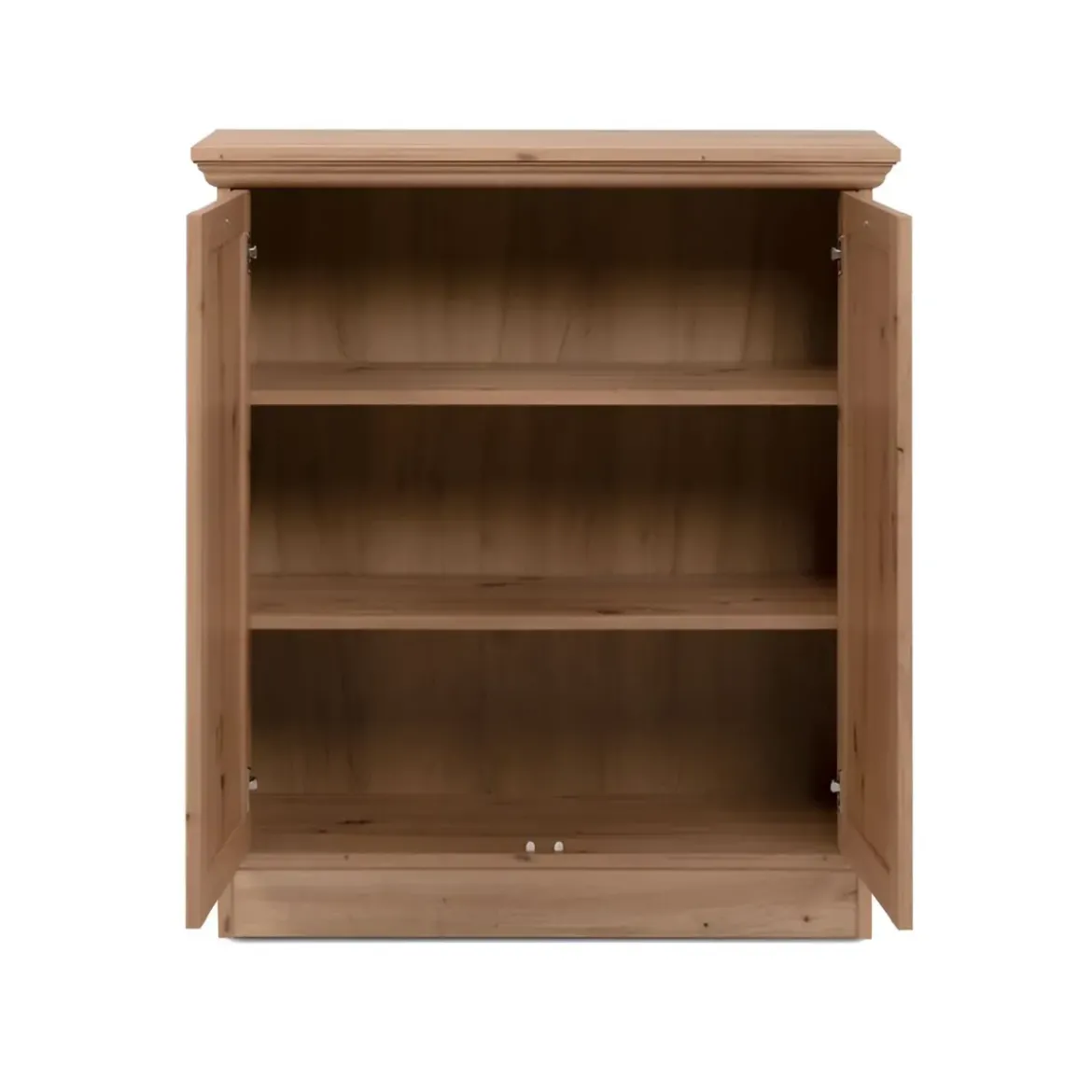 Credenza 2 Ante 80x35x90 cm Legno Rovere Anticato con Ripiani Interni