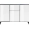 Credenza con 3 Ante 1 Cassetto 120x40x82 Bianco Ardesia