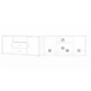 Credenza Contenitore Bianco Noce Mobile 2 Ante con 2 Cassetti Legno Tv