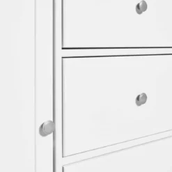 Credenza da Cucina 3 Cassetti 2 Ante in Legno Bianco Madia Moderna