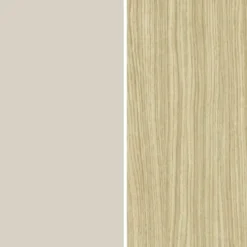 Credenza da Cucina Soggiorno Beige Rovere 5 Ante Battenti Ribalta