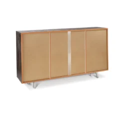 Credenza Madia 3 Ante 3 Cassetti Bianco Mobile Contenitore da Soggiorno