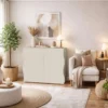 Credenza Multiuso 2 Ante Battenti Beige Cachemire Madia in Legno