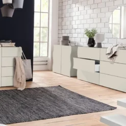 Credenza Multiuso 2 Ante Battenti Beige Cachemire Madia in Legno