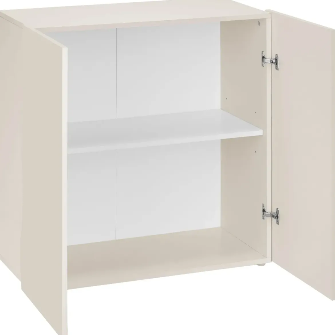 Credenza Multiuso 2 Ante Battenti Beige Cachemire Madia in Legno