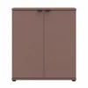 Credenza Multiuso 2 Ante Terracotta Madia per Soggiorno Salvaspazio
