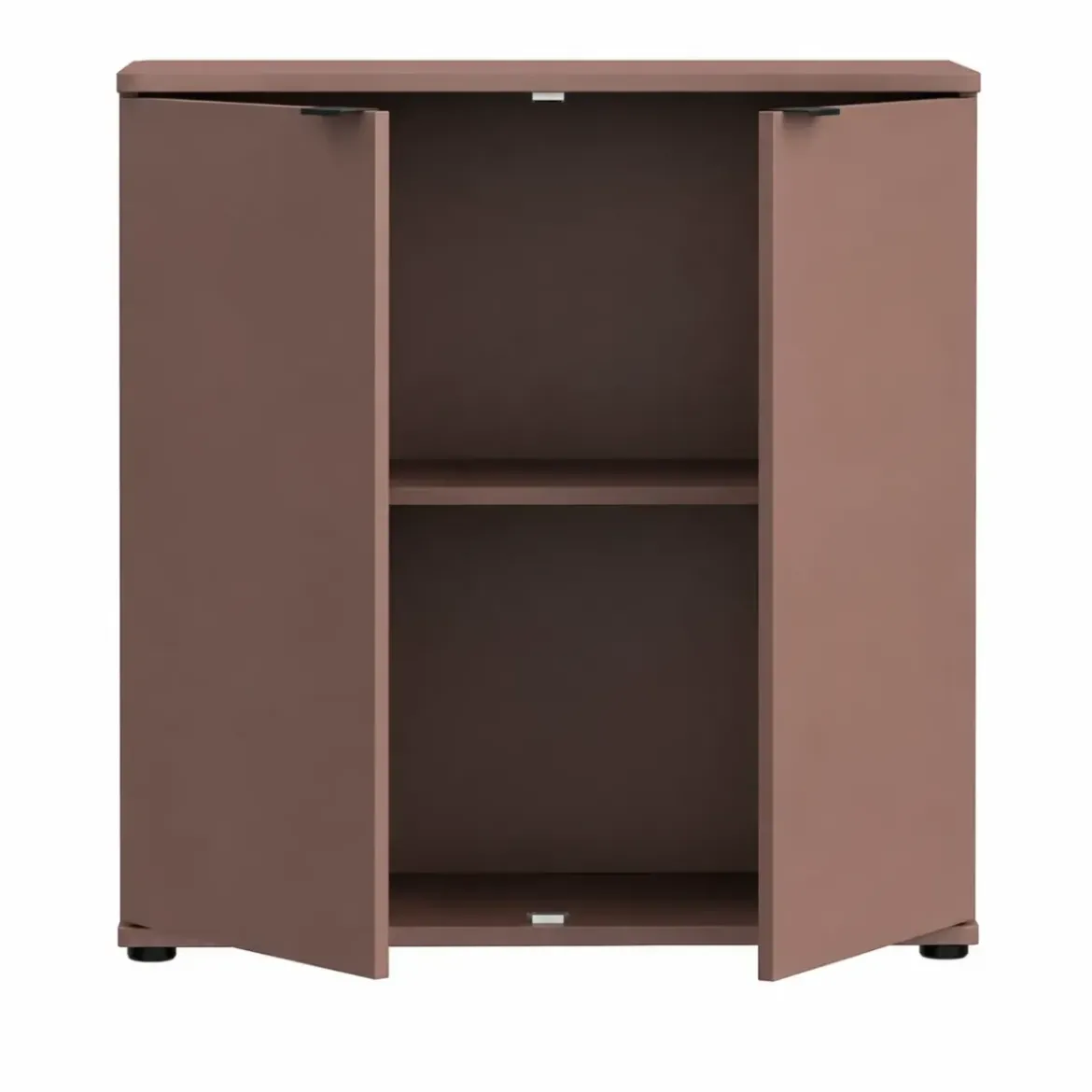 Credenza Multiuso 2 Ante Terracotta Madia per Soggiorno Salvaspazio