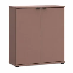 Credenza Multiuso 2 Ante Terracotta Madia per Soggiorno Salvaspazio