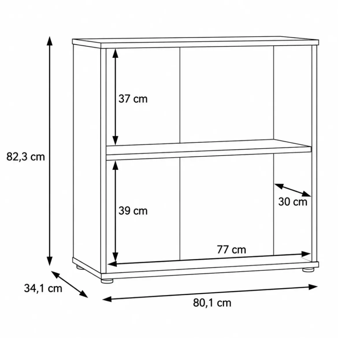 Credenza Multiuso 2 Ante Terracotta Madia per Soggiorno Salvaspazio