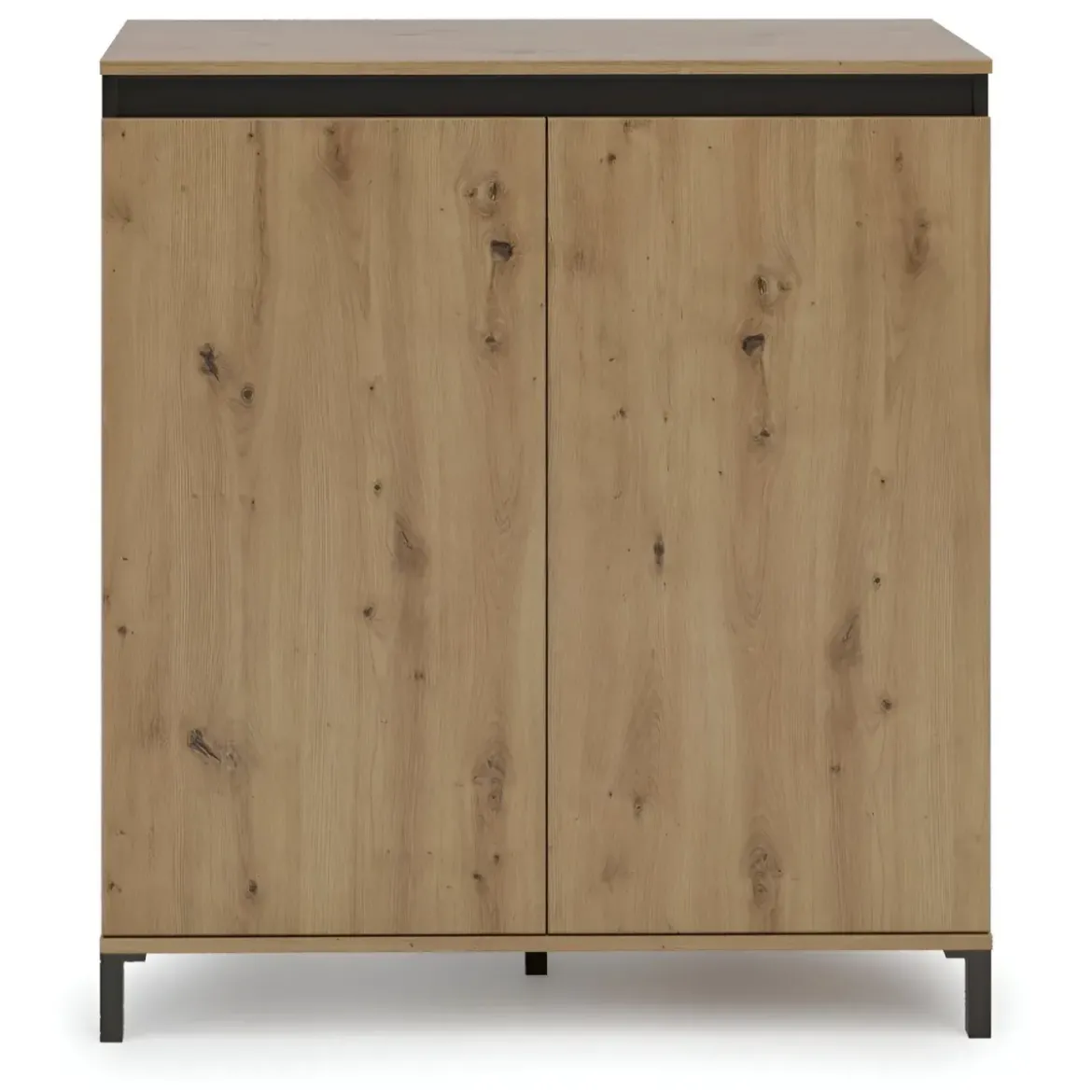 Credenza Soggiorno 2 Ante 100x110 cm Finitura in Rovere